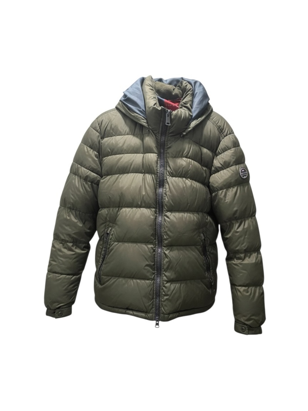 Men's Tommy Hilfiger Olive Puffer Jacket with Hood